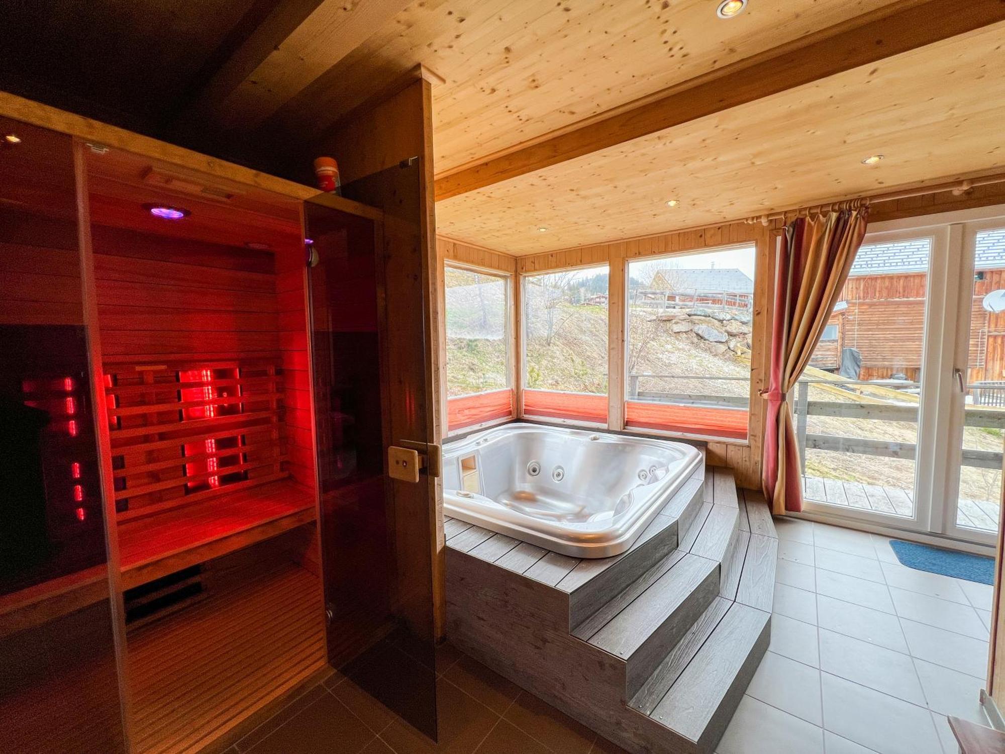 1A Chalet '4 Jahreszeiten' Ski Fahren Und Jacuzzi Mit Aussicht! Bad Sankt Leonhard im Lavanttal Exterior photo